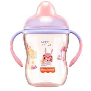 Copo de Treinamento Com Bico Semi Rigido e Alças Removiveis +6 Meses 270ml First Moments Fisher