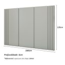 Ver imagem 4 de Cabeceira Solteiro e Mesa Lateral 2 Gavetas Mdf sob Medida 1,60m Cor:prata