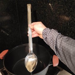 Kit 6 Colher de Servir Arroz Cozinha Industrial Restaurante Grande Aço Inox - 6 Kit 6 Colher de Servir Arroz Cozinha Industrial Restaurante Grande Aço Inox - 6