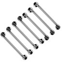 Ver imagem 1 de Barra de Apoio 60cm Aço Inox Kit 7 Unidades Banheiro Box Segurança Idoso Gestante Cadeirante Deficie