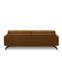 Ver imagem 6 de Sofá Decorativo Thalia 3 Lugares Sala de Estar 210cm Pés em Aço Couro Caramelo G88 - Gran Belo