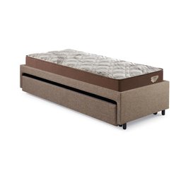 Bicama Box Solteirão 103x208 Linho Marrom com 2 Colchões Relax Adorabile Molas Ensacadas Ecoflex - 10