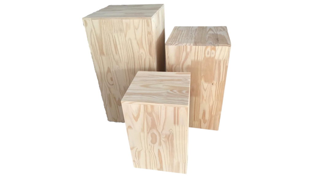 CUBOS EM TRIO DE MESAS DE ENCAIXE - DECORAÇÃO E FESTA - 5