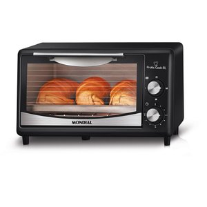 Forno Elétrico Mondial Fr-09 Pratic Cook 6l 650w Preto/inox
