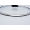 Tampa De Vidro 28cm Com Respiro E Borda Larga De Inox - 2
