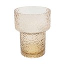 Ver imagem 1 de Vaso Decorativo em Vidro Texturizado Marrom 21x16cm