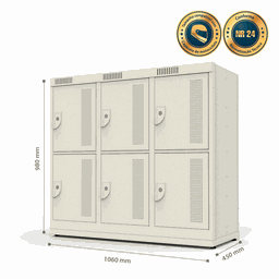 Armário de Aço Mini 6 Portas - Nk 3342 - 4
