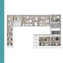 Ver imagem 4 de Cozinha Completa com Balcão Milla Park One 14 Portas 3 Gavetas MDF Branco Móveis Carraro