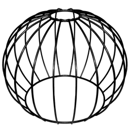 Cupula de Aramado Tangerine Preto para Pendentes e Abajures - 1