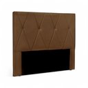 Ver imagem 1 de Cabeceira Elisa Queen para Cama Box Estrutura Mdf-mdp Estofada Suede Caramelo Loja Sheep