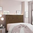 Ver imagem 5 de Cabeceira Elisa Queen para Cama Box Estrutura Mdf-mdp Estofada Suede Caramelo Loja Sheep