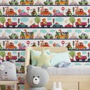 Ver imagem 2 de Papel de Parede Infantil Carrinhos Mod 02-60x300cm