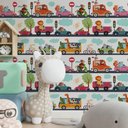 Ver imagem 1 de Papel de Parede Infantil Carrinhos Mod 02-60x300cm