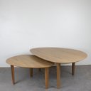 Ver imagem 4 de Conjunto Mesa de Centro Moderna Pés Madeira Tampo 18mm Merk