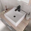 Ver imagem 3 de Conjunto Gabinete Banheiro Nivus 80cm (armário + Cuba + Espelheira) Madeirado / Cinza