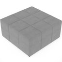Ver imagem 4 de Kit 02 Puffs Quadrado Milano 90x90 W01 Suede Cinza