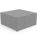 Ver imagem 6 de Kit 02 Puffs Quadrado Milano 90x90 W01 Suede Cinza