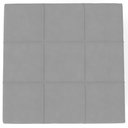 Ver imagem 2 de Kit 02 Puffs Quadrado Milano 90x90 W01 Suede Cinza