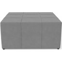 Ver imagem 5 de Kit 02 Puffs Quadrado Milano 90x90 W01 Suede Cinza