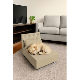 Cama Pet Luco Liz, Descanso e Conforto com Qualidade para Seu Pet, Incluso Almofada Descanso - Bege - 2