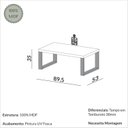 Ver imagem 3 de Mesa de Centro 89,5cm x 53cm Industrial
