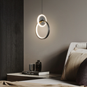 Ver imagem 5 de Luminária Pendente Teto 1,50m Led Duplo 24 Watts 3 Cores Lustre Bivolt Gimpo Kjdd-l-004:preto