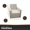 Ver imagem 6 de Poltrona Retrátil Cama Confortável de Linho Luiza