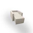 Ver imagem 3 de Poltrona Retrátil Cama Confortável de Linho Luiza