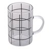 Caneca de Vidro Transparente com Listas - 280 Ml - 1