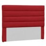 Cabeceira Solteiro Estofada Berlim Vermelho -m&f Decor - 1