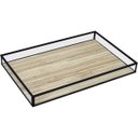 Ver imagem 1 de Bandeja Decorativa para Servir Home&co Vidro 3x20x30cm Bege