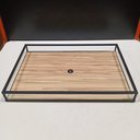 Ver imagem 3 de Bandeja Decorativa para Servir Home&co Vidro 3x20x30cm Bege