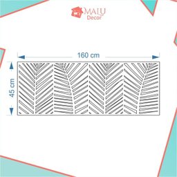 Cabeceira Queen MDF Folhagem - Sweet Lilac - 2