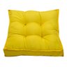 Almofada Futon 40x40 Amarelo Gorgurão Lisa Macia Assento Shelter - 1