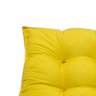 Almofada Futon 40x40 Amarelo Gorgurão Lisa Macia Assento Shelter - 3