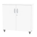 Ver imagem 1 de Armário Balcão Baixo Polar para Escritório com 2 Portas com Chave Branco