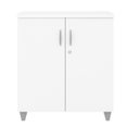 Ver imagem 3 de Armário Balcão Baixo Polar para Escritório com 2 Portas com Chave Branco