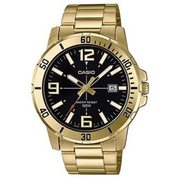 Relógio Casio Masculino Ref: Mtp-vd01g-1bvudf Casual Dourado - 1