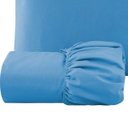 Ver imagem 3 de Jogo de Cama Casal Padrão Capricho 100% Algodão 180 Fios 03 Peças - Azul Claro