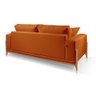 Sofá 3 Lugares Fixo Living Paris Veludo Terracota 2,10m - 3