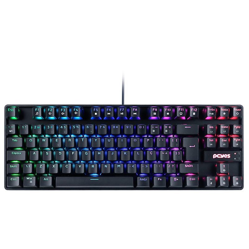 TECLADO MECANICO TKL NERON OUTEMU BROWN HOTSWAP LED RGB PNOHBWRGB ABNT2 (SR) PCYES