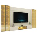 Ver mais imagens de Home para TV até 90 Polegadas com LED e Espelho e Vidro Reflecta 369,8cm x 217,6cm 100% MDF Luminare