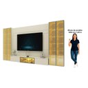 Ver imagem 5 de Home para TV até 90 Polegadas com LED e Espelho e Vidro Reflecta 369,8cm x 217,6cm 100% MDF Luminare