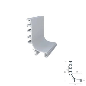 Perfil Alumínio Tipo Cava Rm-195 Barra 03 Metros Supra Natural Rometal 01 Unidade