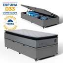 Ver imagem 2 de Cama Box Baú com Colchão de Espuma D33 Pillow Top Maxx Solteiro 88 Cm