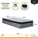 Ver imagem 5 de Cama Box Baú com Colchão de Espuma D33 Pillow Top Maxx Solteiro 88 Cm