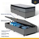 Ver imagem 3 de Cama Box Baú com Colchão de Espuma D33 Pillow Top Maxx Solteiro 88 Cm