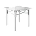 Ver imagem 1 de Mesa Katrina Branca Quadrada Tampo de Madeira 90cm New Green