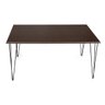 Mesa Elen Tampo Retangular 140 X 80 Cm De Madeira Preto New Green - 3