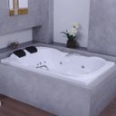 Ver imagem 2 de Banheira de Hidromassagem Due Maggiore Super Luxo 180cmx120cmx44cm - 6 Jatos Branco - Gel Coat - P1